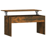 ZNTS Coffee Table Smoked Oak 102x50.5x52.5 cm Engineered Wood 819284