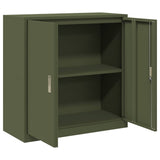Storage Cabinet Olive Green 90 x 40 x 90 cm Steel 891644