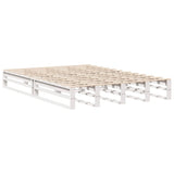 Bookcase Bed without Mattress White 120x200 cm Solid Wood 3323918