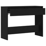 Console Table Black Oak 100 x 35 x 76.5 cm Engineered Wood 862708