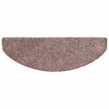 Stair Mats Self-adhesive 30 pcs 65x21x4 cm Light Brown Half Round Large 3365655