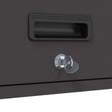 Wall Cabinet for Garage with Gas-lift Door Black 883280