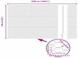 Hexagon Fence Silver 1.6 x 50 m Galvanised steel 42005735