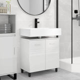 Bathroom Vanity Unit High Gloss White 60 x 35 x 60 cm 889409