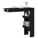 Wall Bar Table Black Oak 102 x 45 x 103.5 cm Engineered Wood 862748