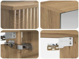 Bathroom Cabinet Set 4 pcs Artisan Oak Engineered Wood 3407366