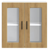 Kitchen Wall Cabinet with Glass Door Porto Artisan Oak 854156