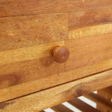 Garden Cabinet Natural 93 x 41.5 x 98cm Solid Acacia Wood 42001367