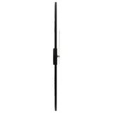 ZNTS Wall Clock Black Ø50 cm Iron 4008411