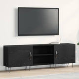 TV Cabinet Set Black Oak 150 x 30 x 50 cm Engineered Wood 862961
