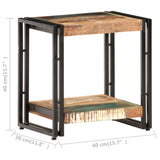ZNTS Side Table 40x30x40 cm Solid Reclaimed Wood 320684