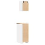 ZNTS Garage Cabinets 2 pcs White Engineered Wood 3328287