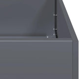 Planter Anthracite 200x40x40 cm Cold-rolled Steel 860684