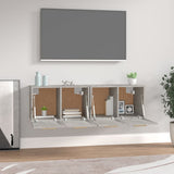 Wall Cabinets 2 pcs Concrete Grey 60x36.5x35 cm Engineered Wood 3115631