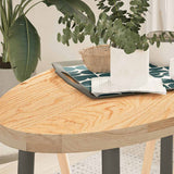 Table Top 100x50x4 cm Solid Wood Oak Oval 4009042