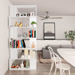 Book Cabinet/Room Divider White 80x24x192 cm Engineered Wood 800090