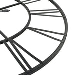ZNTS Vintage Wall Clock with Quartz Movement Metal 80 cm XXL 50644