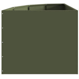 Corner Planter Olive green 60 x 60 x 50 cm Steel 883664