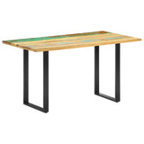 ZNTS Dining Table 140x70x76 cm Solid Reclaimed Wood 285834