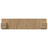 Headboard with Cabinet 3 pcs Artisan Oak Engineered Wood 3415909