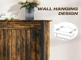 93 x 119cm Rustic-Look Radiator Cover - Brown/Black T3398P552648