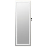 Mirror Jewellery Cabinet with LED Lights Wall Mounted 353252
