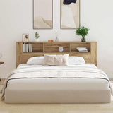 Headboard Cabinet with Shelf Artisan Oak 220 x 18.5 x 102.5 cm 862091