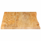 Table Top Live Edge 90x60x3.8 cm Solid Wood Mango 370501