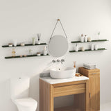 Floating Shelf 4 pcs Olive Green 100 x 9 x 2.5 cm Steel 8003993
