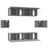 6 Piece TV Cabinet Set Grey Sonoma Engineered Wood 3120267