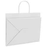 Paper Bags 250 pcs with Handles White 32x22x24 cm 4101623