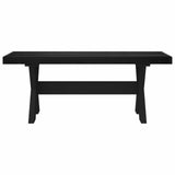Dining Bench NOAIN 120 x 41 x 45 cm Solid Pine Wood Black 42020928