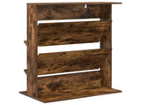 Magazine Rack Smoked Oak 70 x 41 x 96 cm Engineered Wood 899539