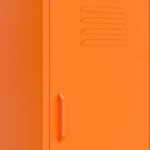 ZNTS Storage Cabinet Orange 42.5x35x101.5 cm Steel 336192