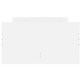 Bed Frame White Engineered wood, Plywood Single Bed Frame 3207371