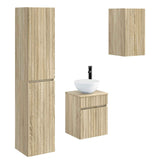 Bathroom Furniture Set 3 pcs Sonoma Oak 33 x 34.5 x 160 cm 3406085