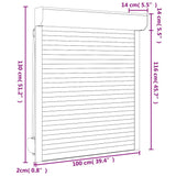 Roller Shutter Aluminium 100x130 cm White 144968