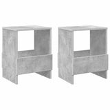 Magazine Rack 2 pcs Concrete Grey 35 x 30 x 45 cm 890975