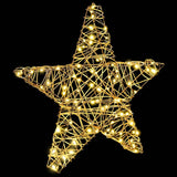 3D Star 50 LEDs Warm white 55 x 52.5 x 9 cm Rattan 42019104