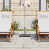 Parasol Base Black Granite, Stainless Steel 20kg, 40 x 40 x 4.5 cm 45066