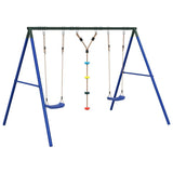 Outdoor Swing Set with Swings and Disc Swing 3283592