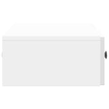Wall-Mounted Side Table High Gloss White 87.5 x 34.5 x 17 cm 897989