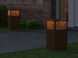 Solar LED Pathway Light 2 pcs Bronze Weathering Steel 879729