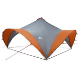 Party Tent with Roof Grey and Orange 500 x 500 x 350 cm 42028609
