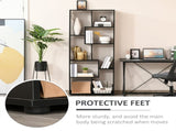 8-Tier Freestanding Bookcase w/ Melamine Surface Anti-Tipping Foot Pads Home Display Storage Grid T3398P344747