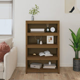 Book Cabinet Honey Brown 80x35x126 cm Solid Wood Pine 821687