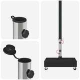 Umbrella Base Black Granite, Stainless Steel Heavy Weight Endurance 313667