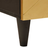 Sink cabinet Black and Gold 62 x 33 x 58 cm Solid Mango Wood 4017847
