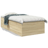 Bed Frame without Mattress Sonoma Oak 90x190 cm Single 3280974