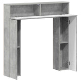 Fireplace Surround Concrete Grey 102 x 18 x 100.5 cm 8006609